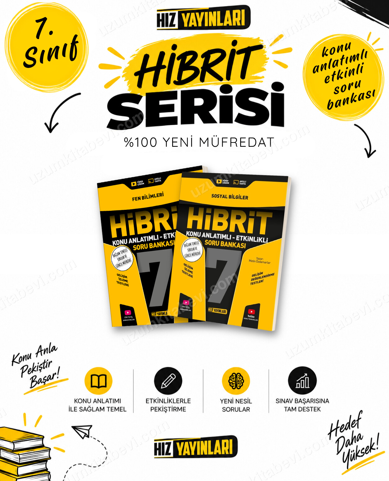 Hız Yayınları 2027 7. Sınıf Fen-Sosyal Maarif Yeni Müfredat Hibrit Soru Bankası Seti - Hız Yayınları kitap kapağı
