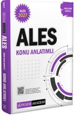 Pegem Akademi 2027 ALES Konu Anlatımlı (Video Ders Hediyeli) - Pegem Akademi Yayınları kitap kapağı
