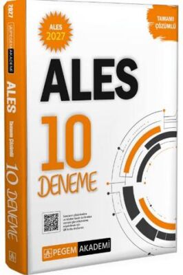Pegem Akademi 2027 ALES Tamamı Çözümlü 10 Deneme - Pegem Akademi Yayınları kitap kapağı