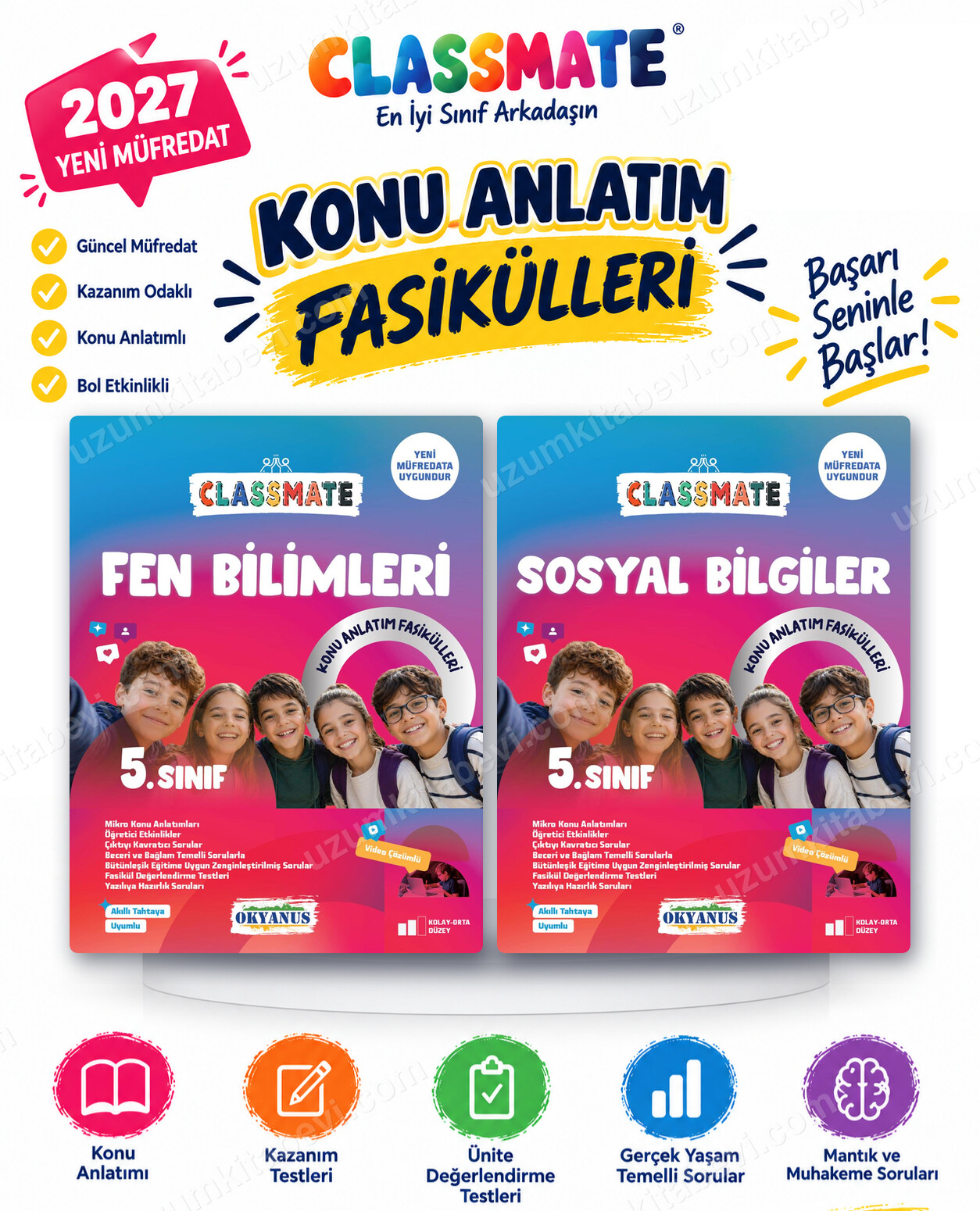 Okyanus Yayıncılık 2027 5. Sınıf Classmate Fen Bilimleri-Sosyal Bilgiler Maarif Model Konu Anlatım Fasikülleri Seti (2 Kitap) - Okyanus Yayıncılık kitap kapağı