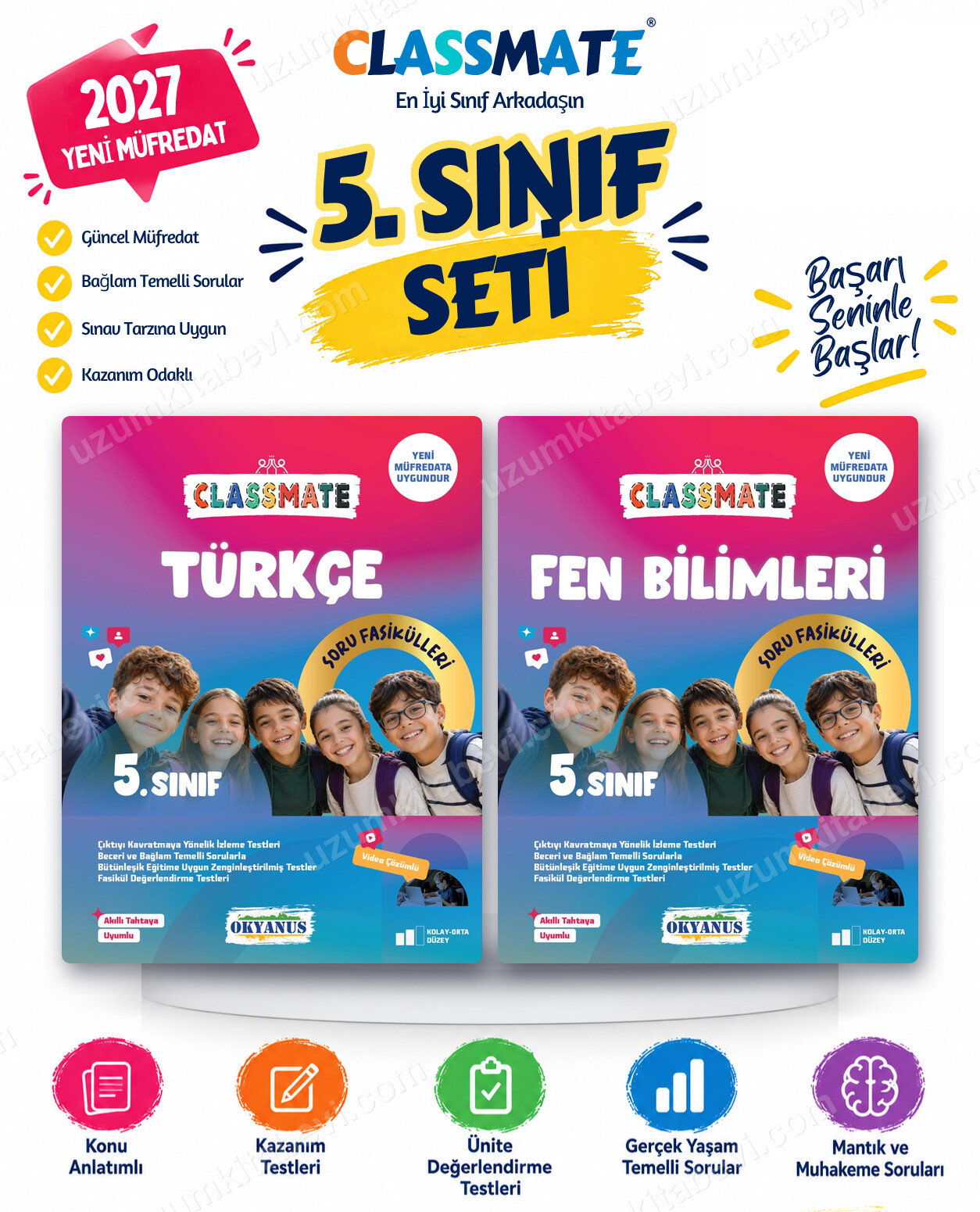 Okyanus Yayıncılık 2027 5. Sınıf Classmate Türkçe-Fen Bilimleri Maarif Model Soru Fasikülleri Seti (2 Kitap) - Okyanus Yayıncılık kitap kapağı