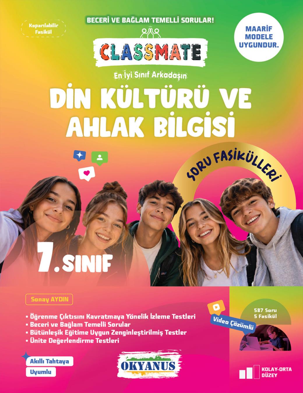 Okyanus Yayıncılık 7. Sınıf Classmate Din Kültürü ve Ahlak Bilgisi Soru Fasikülleri - Okyanus Yayıncılık kitap kapağı