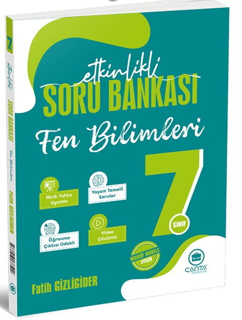 Çanta Yayınları 7. Sınıf Fen Bilimleri Etkinlikli Kazanım Sıralı Soru Bankası - Çanta Yayınları kitap kapağı