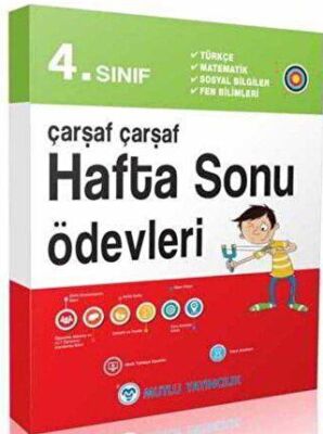 Mutlu Yayıncılık 4. Sınıf Çarşaf Çarşaf Hafta Sonu Ödevleri - Mutlu Yayıncılık kitap kapağı