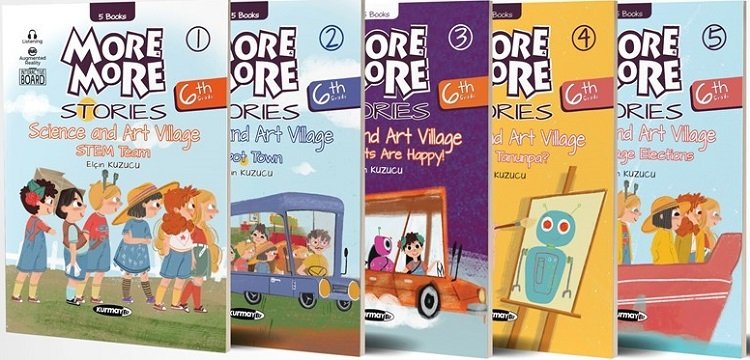 Kurmay ELT More and More English 6 Stories (5 Kitap Set) - Kurmay ELT kitap kapağı