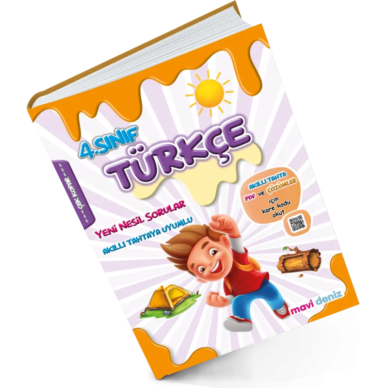 Mavi Deniz Yayıncılık 4. Sınıf Türkçe - Mavi Deniz Yayınları kitap kapağı