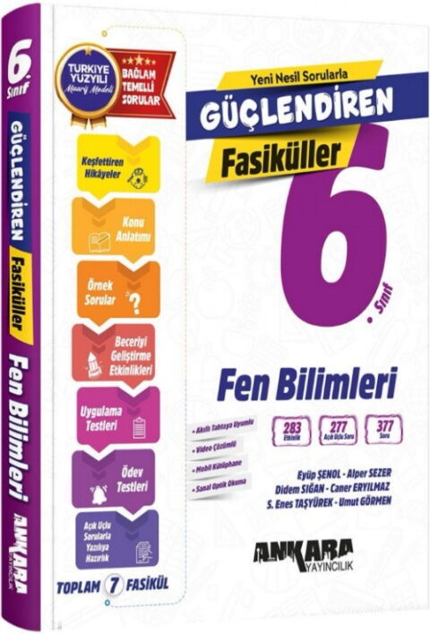 Ankara Yayıncılık 6. Sınıf Fen Bilimleri Güçlendiren Fasiküller - Ankara Yayıncılık kitap kapağı