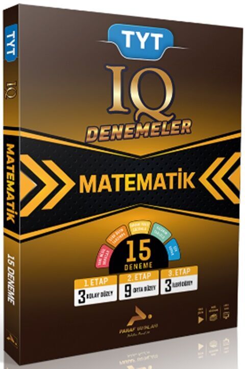 Paraf Yayınları TYT IQ Matematik Video Çözümlü 15 Branş Deneme - Paraf Yayınları kitap kapağı
