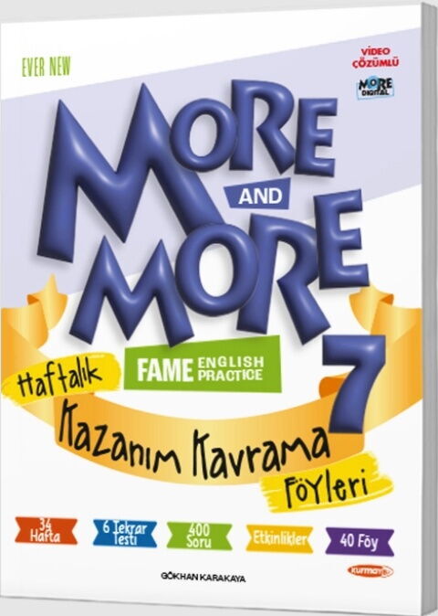 Kurmay ELT 7. Sınıf More & More Haftalık Kazanım Kavrama Föyleri - Kurmay ELT kitap kapağı