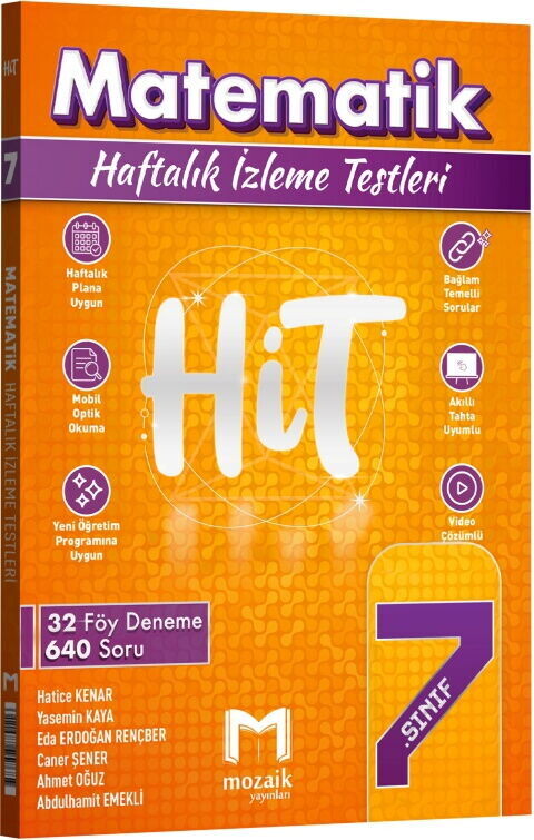 Mozaik Yayınları 7. Sınıf Matematik HİT 32 Deneme - Mozaik Yayınları kitap kapağı
