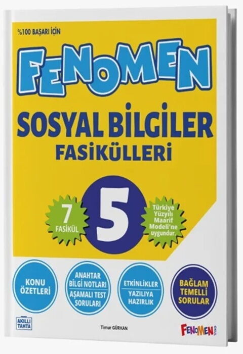 Fenomen Okul Yayınları 5. Sınıf Sosyal Bilgiler Fasikülleri - FENOMEN OKUL YAYINLARI kitap kapağı