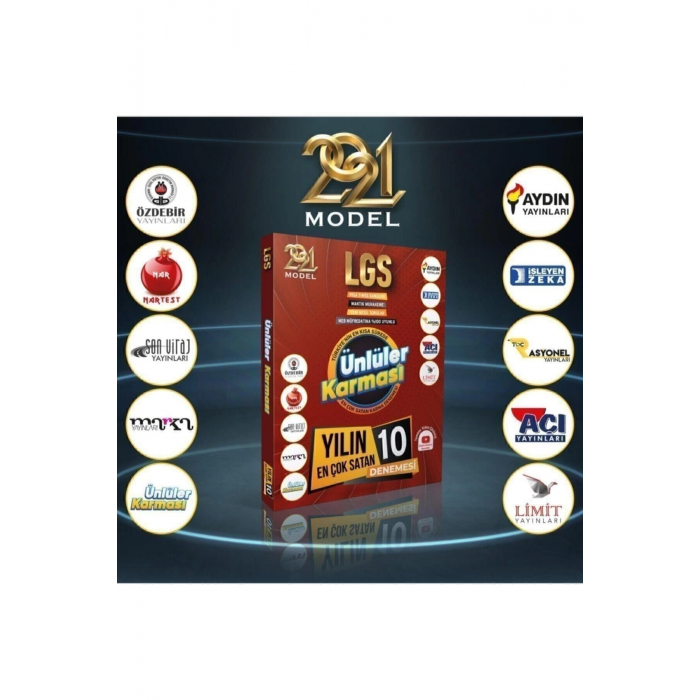 Ünlüler Karması 8. Sınıf LGS 10'lu Deneme (D) - Ünlüler Karması Yayınları kitap kapağı