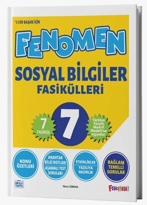 Fenomen Okul Yayınları 7. Sınıf Sosyal Bilgiler Fasikülleri - FENOMEN OKUL YAYINLARI kitap kapağı