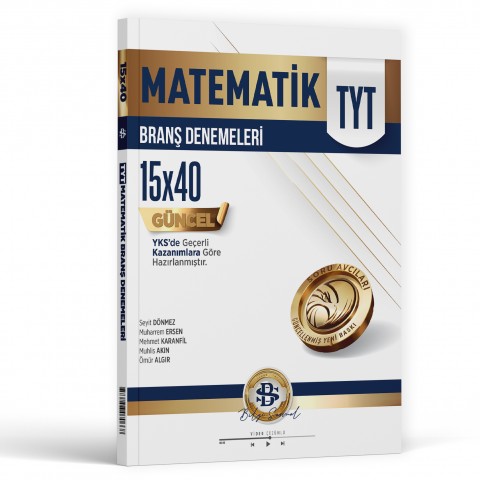 TYT Matematik 15 x 40 Branş Denemeleri - Bilgi Sarmal kitap kapağı