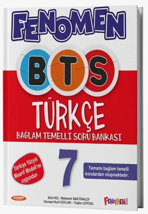 Fenomen Okul Yayınları 7. Sınıf Türkçe Bağlam Temelli Soru Bankası - FENOMEN OKUL YAYINLARI kitap kapağı