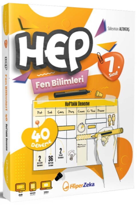 Hiper Zeka Yayınları 7. Sınıf Hep Fen Bilimleri 40 Haftalık Deneme - HİPER ZEKA YAYINLARI kitap kapağı