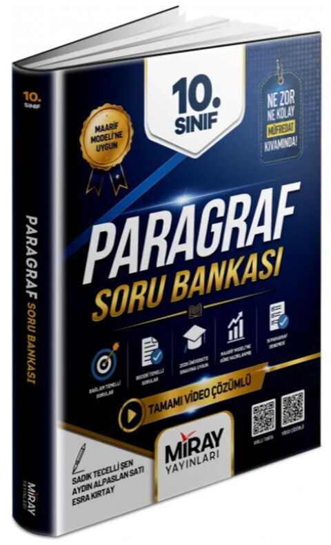 Miray Yayınları 10. Sınıf Paragraf Soru Bankası - Miray Yayınları kitap kapağı