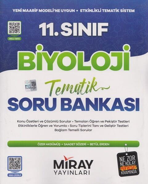 Miray Yayınları 11. Sınıf Biyoloji Maarif Model Tematik Soru Bankası 2027 - Miray Yayınları kitap kapağı