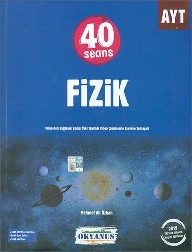 Okyanus Yayınları AYT Fizik 40 Seans Soru Bankası - Okyanus Yayıncılık kitap kapağı