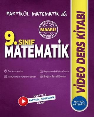 9. Sınıf Partikül Matematik Video Ders Kitabı - Partikül Yayınları kitap kapağı
