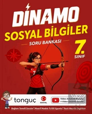 7. Sınıf Dinamo Sosyal Bilgiler Soru Bankası - Tonguç Akademi kitap kapağı