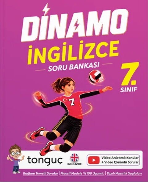 Tonguç Akademi 7. Sınıf Dinamo İngilizce Soru Bankası - Tonguç Akademi kitap kapağı