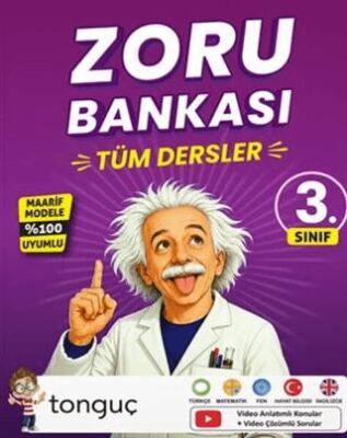 3. Sınıf Tüm Dersler Zoru Bankası - Tonguç Akademi kitap kapağı
