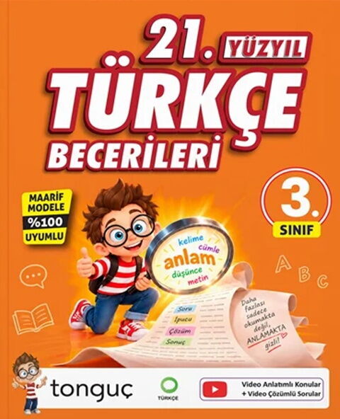 Tonguç Akademi 3. Sınıf 21. Yüzyıl Türkçe Becerileri - Tonguç Akademi kitap kapağı