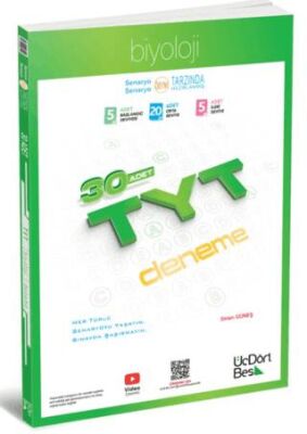 2026 TYT Biyoloji 30 Deneme - Üç Dört Beş Yayınları kitap kapağı