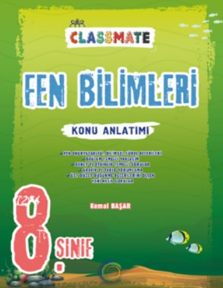 8. Sınıf Classmate Fen Bilimleri Konu Anlatımı - Okyanus Yayıncılık kitap kapağı