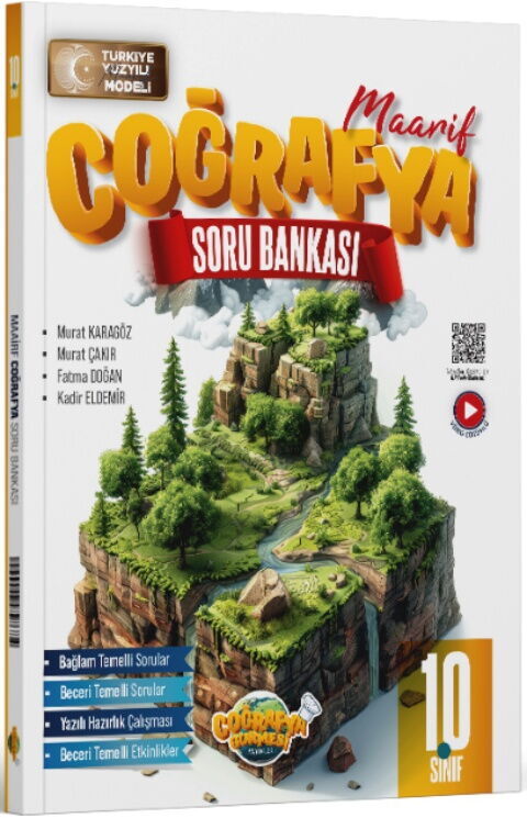 Coğrafya Gurmesi Yayınları 10. Sınıf Coğrafya Maarif Soru Bankası - Coğrafya Gurmesi Yayınları kitap kapağı