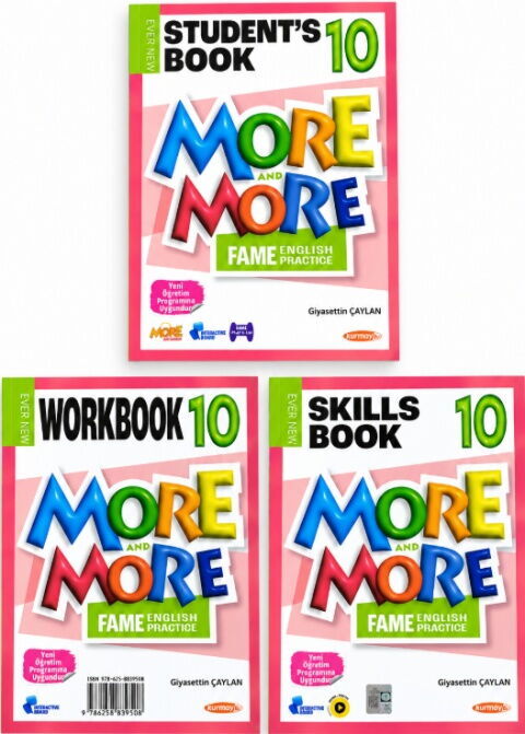 Kurmay ELT 10. Sınıf More More Students Book Workbook Skills Book 3 lü Set - Kurmay ELT kitap kapağı