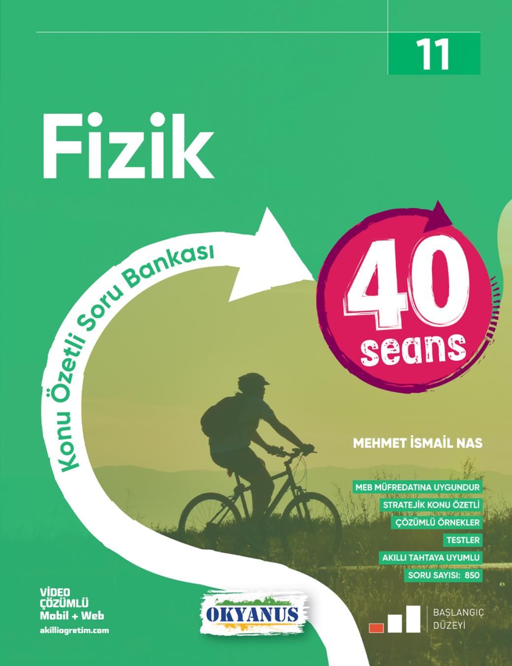 11. Sınıf 40 Seans Fizik - Okyanus Yayıncılık kitap kapağı