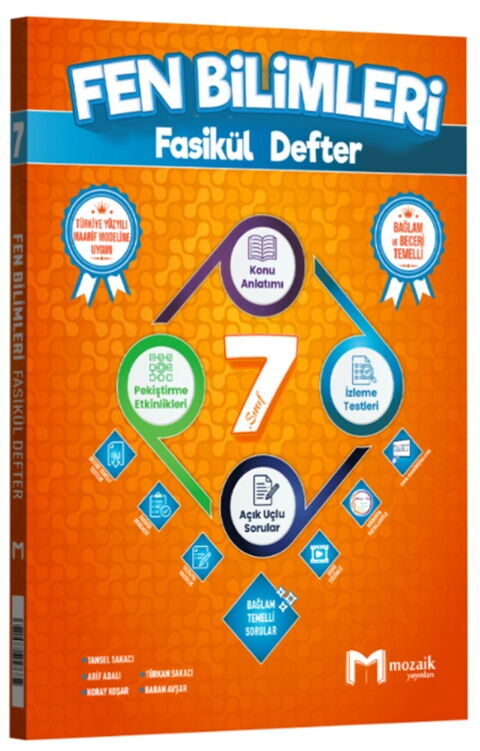 Mozaik Yayınları 7. Sınıf Fen Bilimleri Fasikül Defter - Mozaik Yayınları kitap kapağı