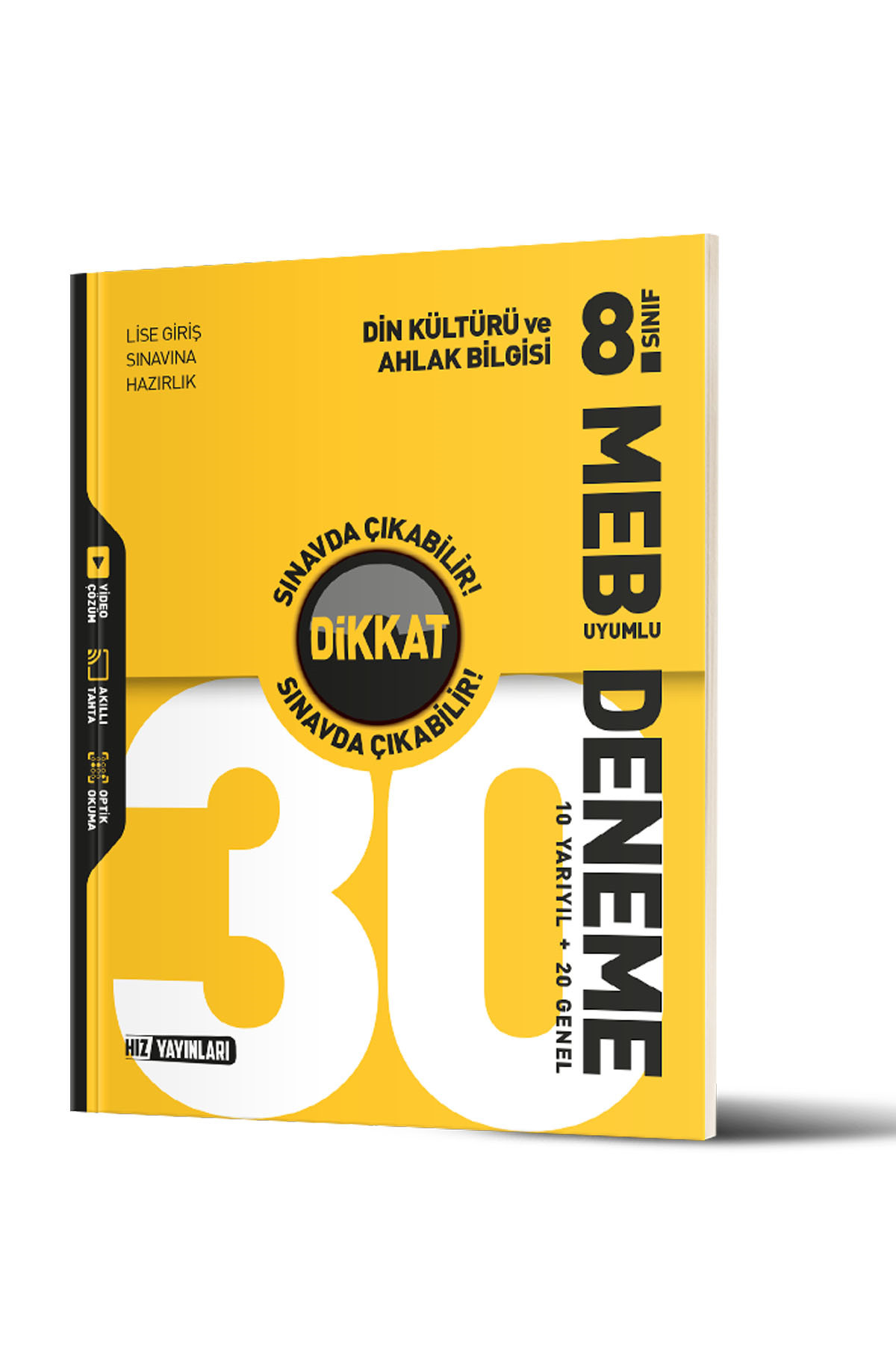 Hız Yayınları 8. Sınıf Din Kültürü ve Ahlak Bilgisi Dikkat Sınavda Çıkabilir 30 Deneme - Hız Yayınları kitap kapağı