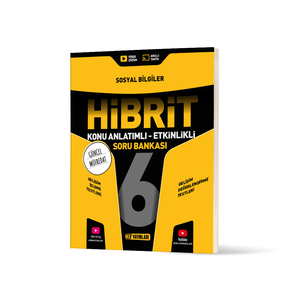 Hız Yayınları 6. Sınıf Sosyal Bilgiler Hibrit Konu Anlatımlı Etkinlikli Soru Bankası - Hız Yayınları kitap kapağı