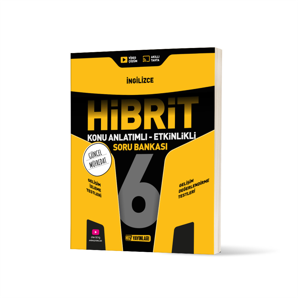Hız Yayınları 6. Sınıf İngilizce Hibrit Konu Anlatımlı Etkinlikli Soru Bankası - Hız Yayınları kitap kapağı