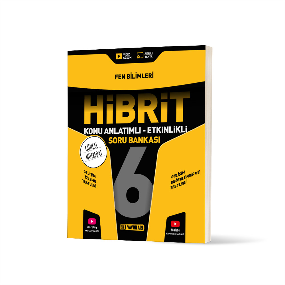 Hız Yayınları 6. Sınıf Fen Bilimleri Hibrit Konu Anlatımlı Etkinlikli Soru Bankası - Hız Yayınları kitap kapağı