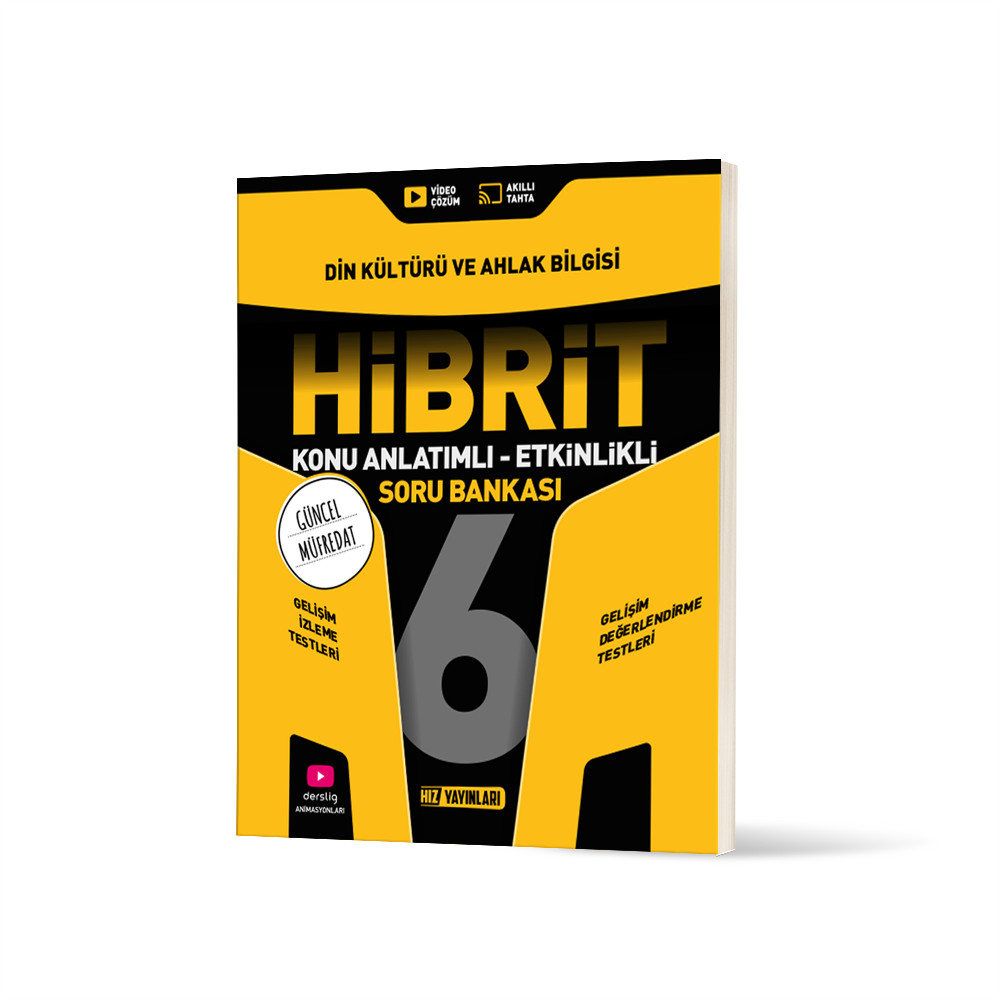 Hız Yayınları 6. Sınıf Din Kültürü ve Ahlak Bilgisi Hibrit Konu Anlatımlı Etkinlikli Soru Bankası - Hız Yayınları kitap kapağı