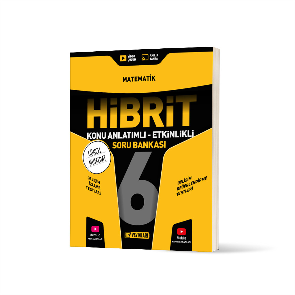 Hız Yayınları 6. Sınıf Matematik Hibrit Konu Anlatımlı Etkinlikli Soru Bankası - Hız Yayınları kitap kapağı
