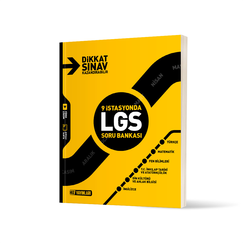 Hız Yayınları 8. Sınıf LGS 9 İstasyonda Soru Bankası - Hız Yayınları kitap kapağı