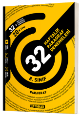 Hız Yayınları 8. Sınıf Paragraf Haftalık 32 Deneme Hız Yayınları