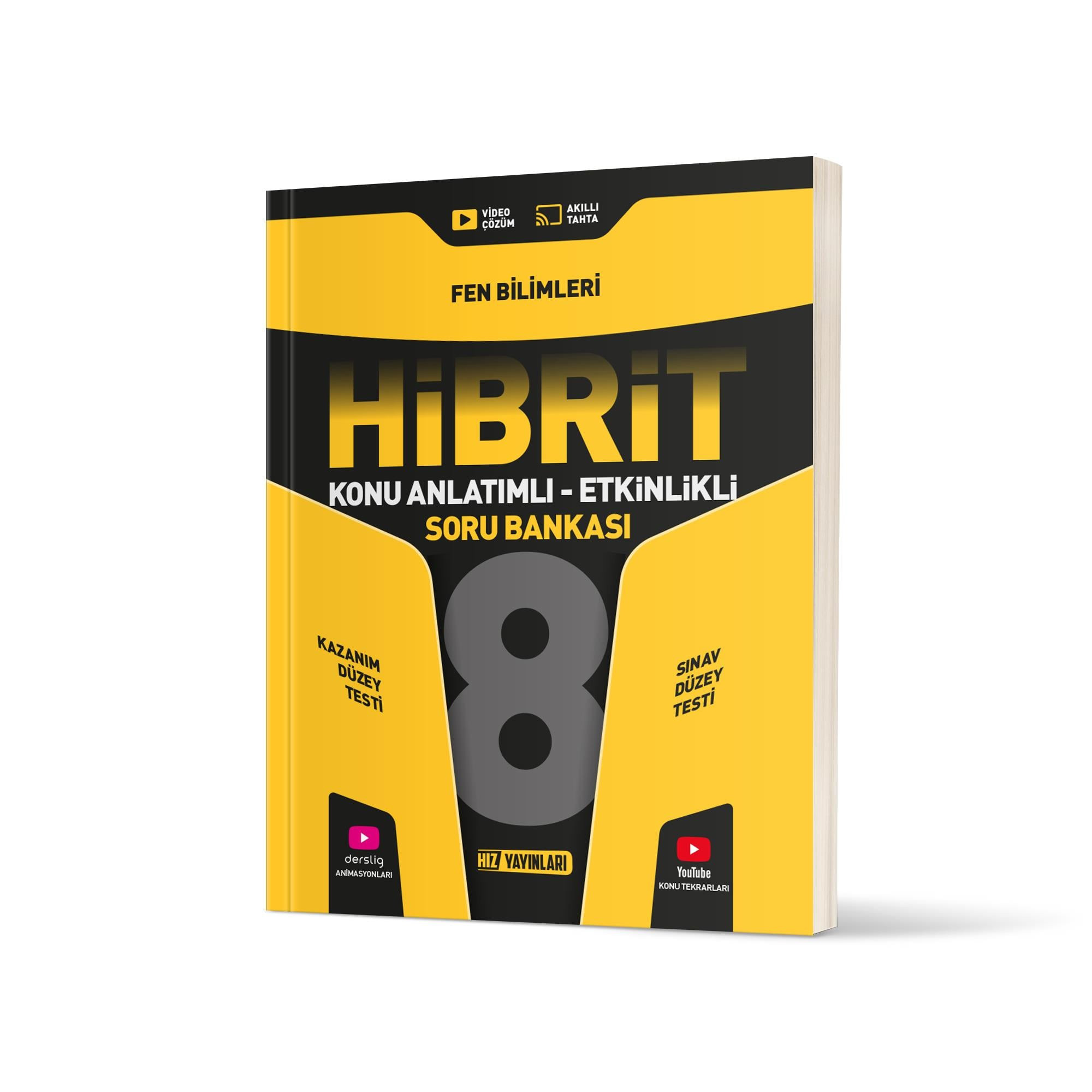 Hız Yayınları 8. Sınıf Fen Bilimleri Hibrit Konu Anlatımlı Etkinlikli Soru Bankası - Hız Yayınları kitap kapağı