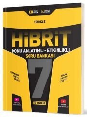 Hız Yayınları 7. Sınıf Türkçe Hibrit Konu Anlatımlı Etkinlikli Soru Bankası Hız Yayınları