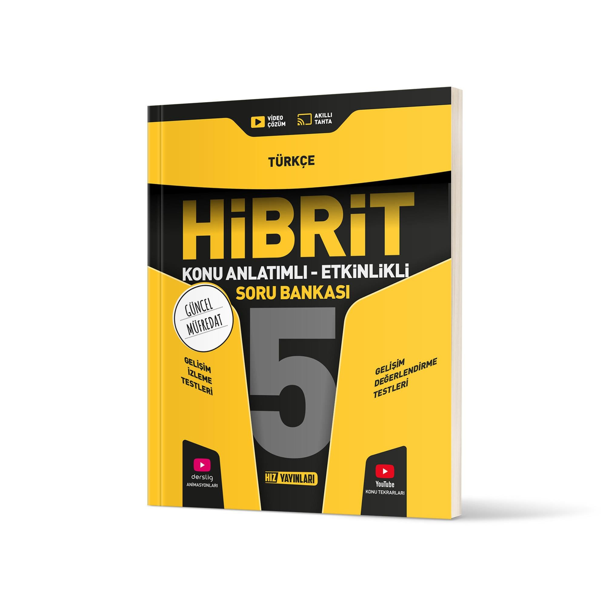 Hız Yayınları 5. Sınıf Türkçe Hibrit Konu Anlatımlı Etkinlikli Soru Bankası - Hız Yayınları kitap kapağı