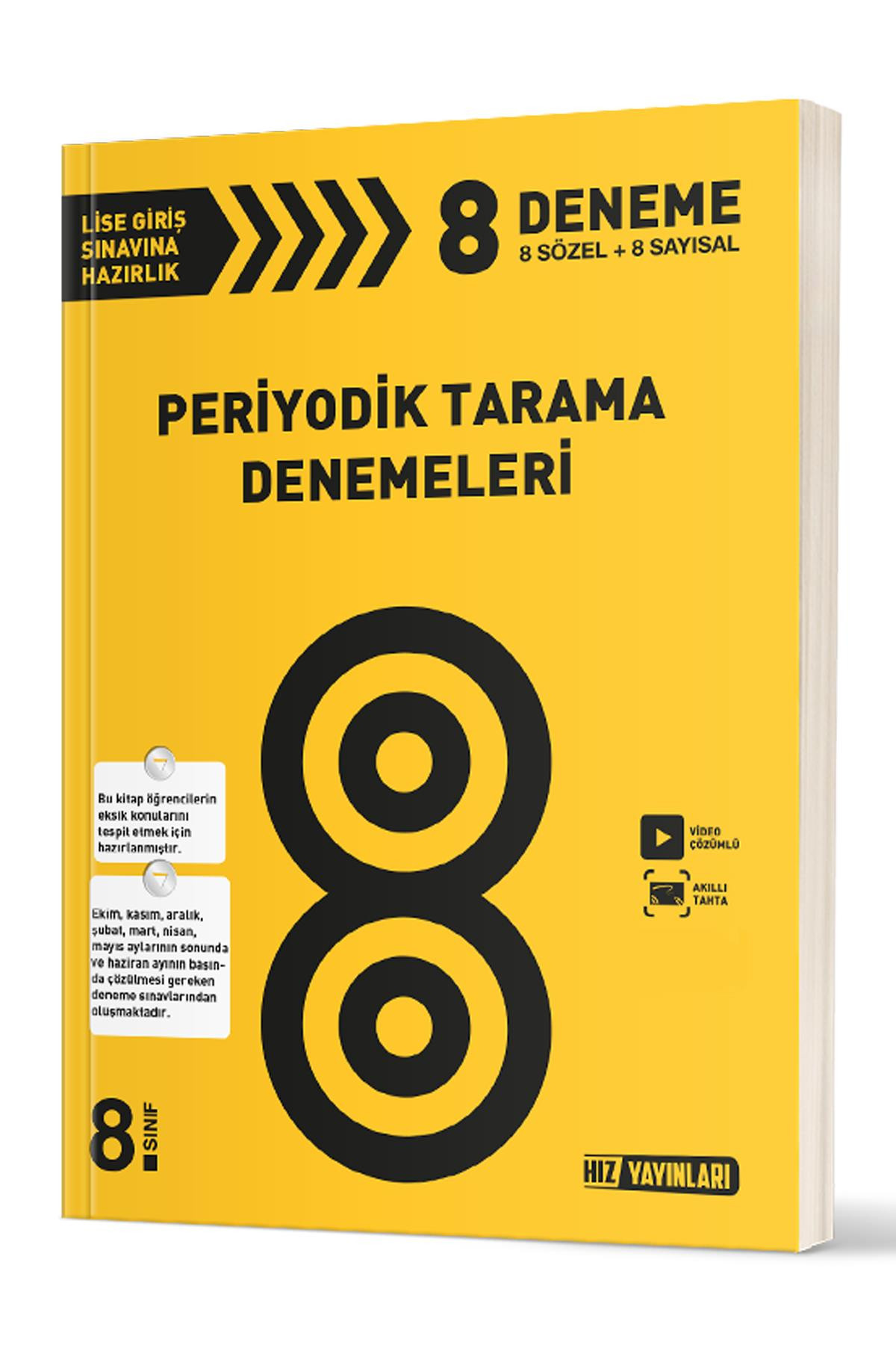 Hız Yayınları 8. Sınıf Periyotik Tarama Denemeleri - Hız Yayınları kitap kapağı