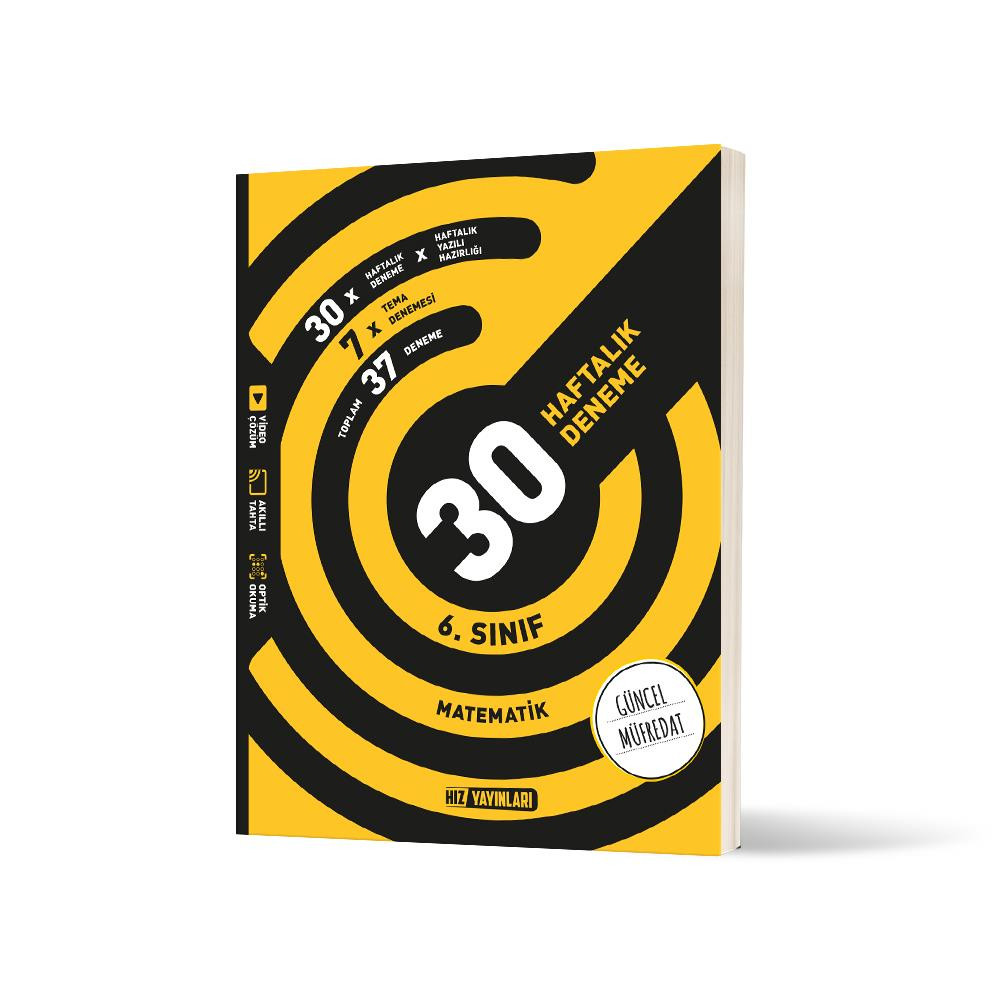 Hız Yayınları 6. Sınıf Matematik 30 Deneme - Hız Yayınları kitap kapağı