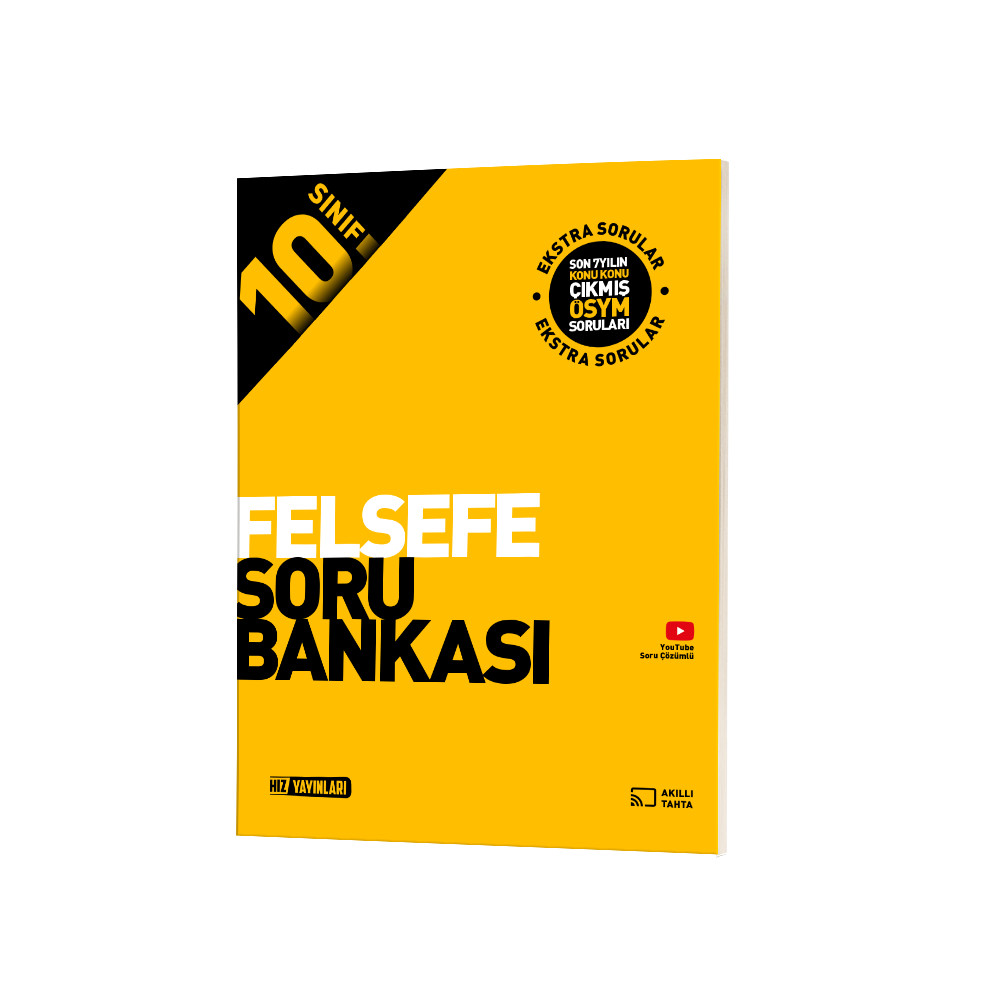 Hız Yayınları 10. Sınıf Felsefe Soru Bankası Çözümlü - Hız Yayınları kitap kapağı