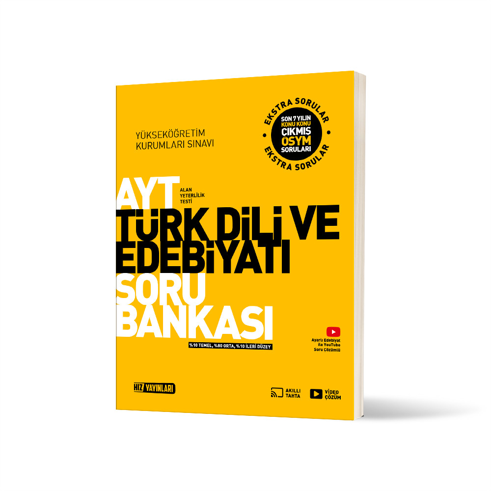Hız Yayınları YKS AYT Türk Dili ve Edebiyatı Soru Bankası - Hız Yayınları kitap kapağı