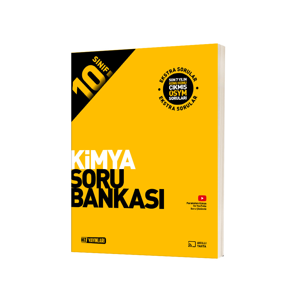 Hız Yayınları 10. Sınıf Kimya Soru Bankası Çözümlü - Hız Yayınları kitap kapağı